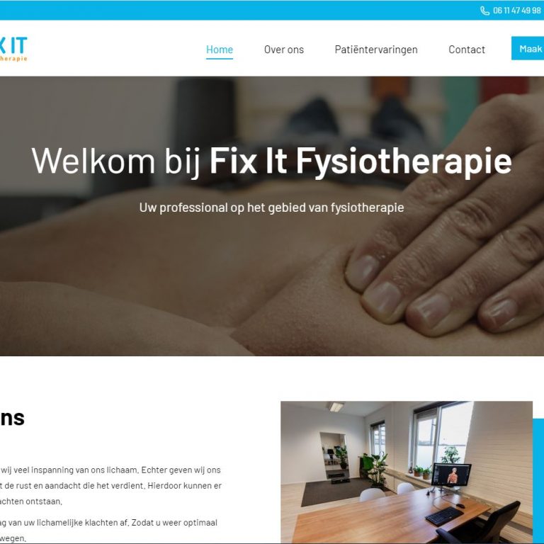 project fixitfysiotherapie.nl